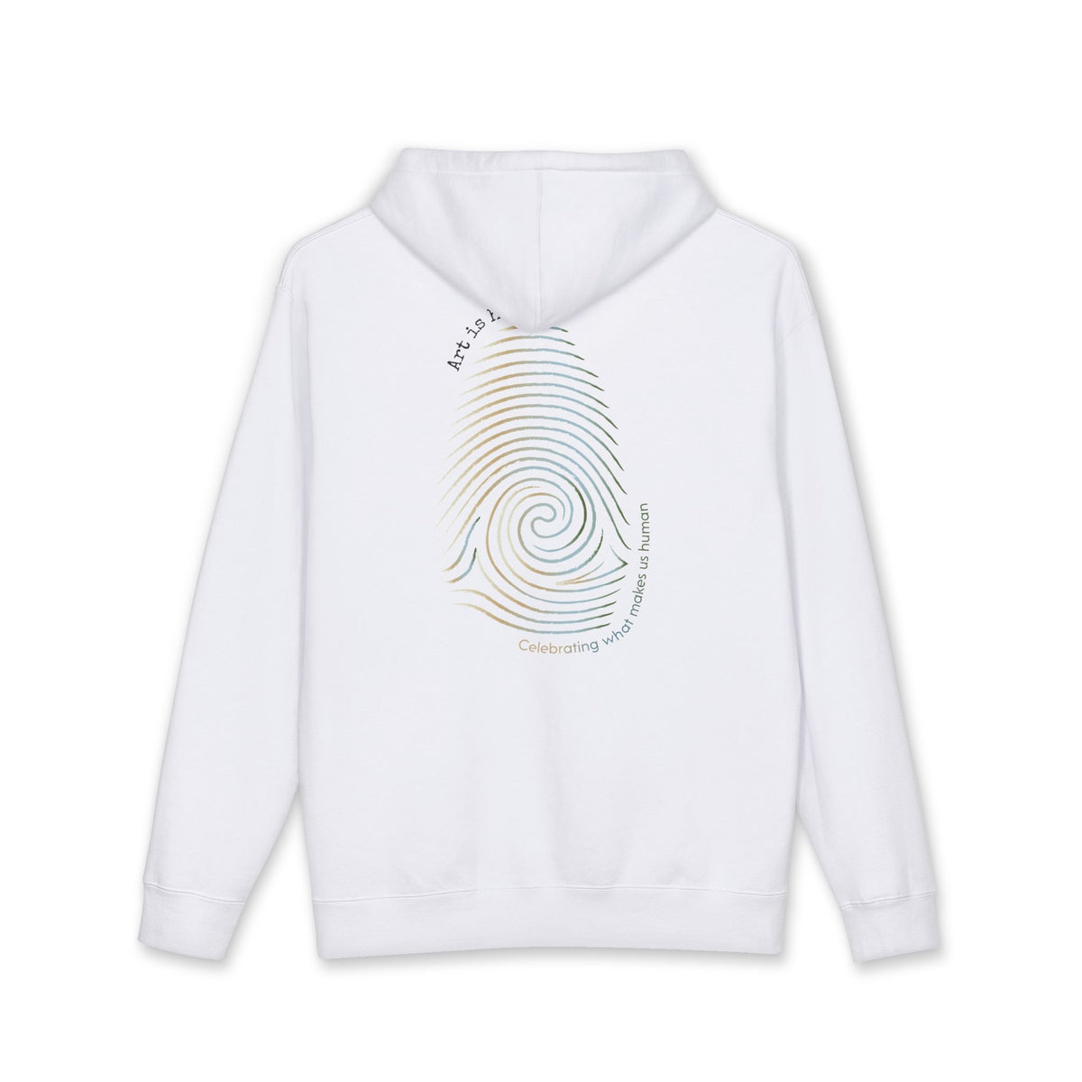 Art is Human. Period. | Color Gradient Heavyweight Hoodie