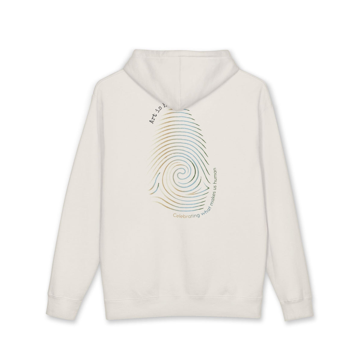 Art is Human. Period. | Color Gradient Heavyweight Hoodie