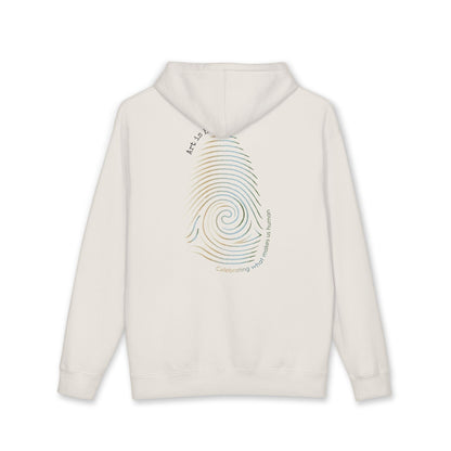 Art is Human. Period. | Color Gradient Heavyweight Hoodie